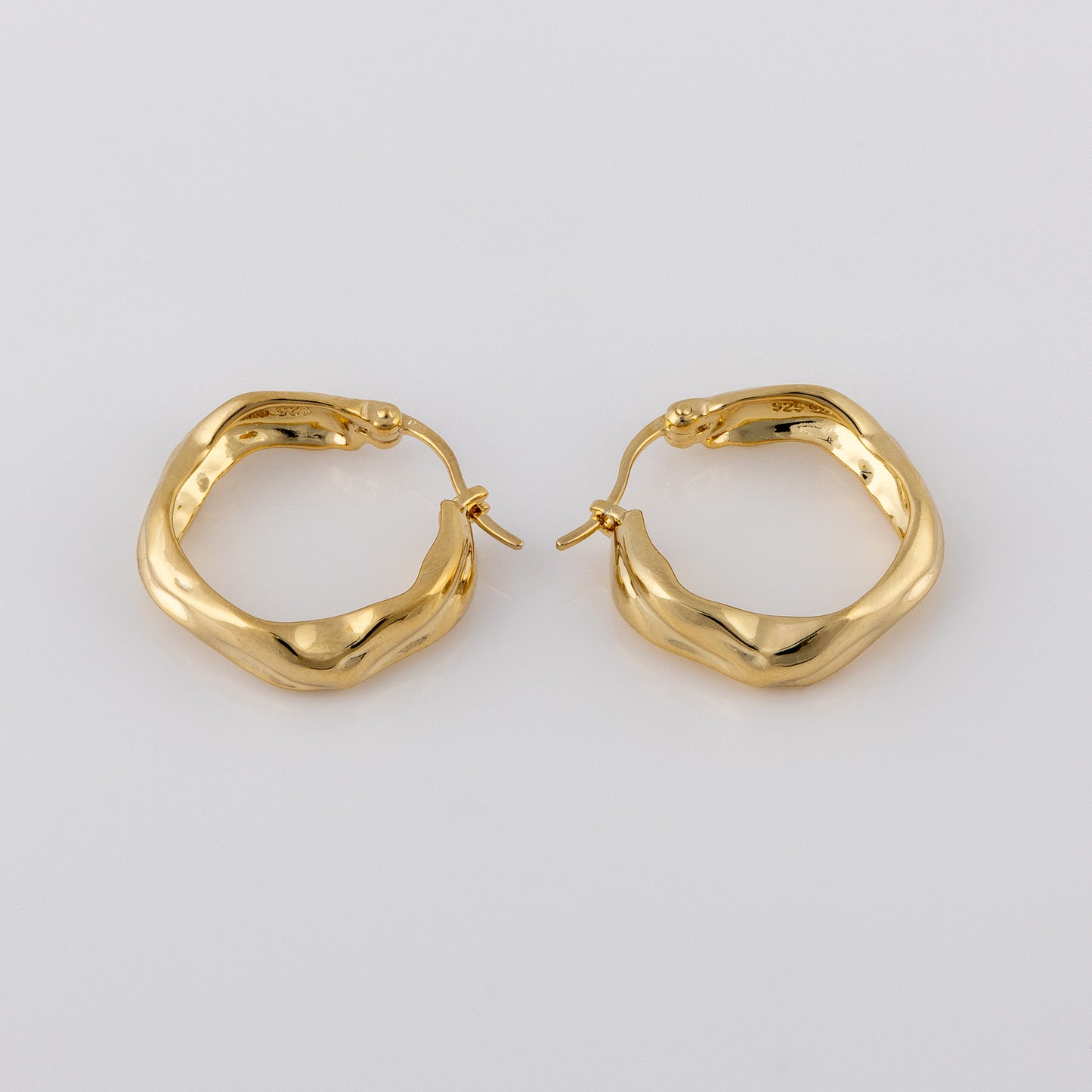 Huggie Hoop Gold Vermeil Earrings