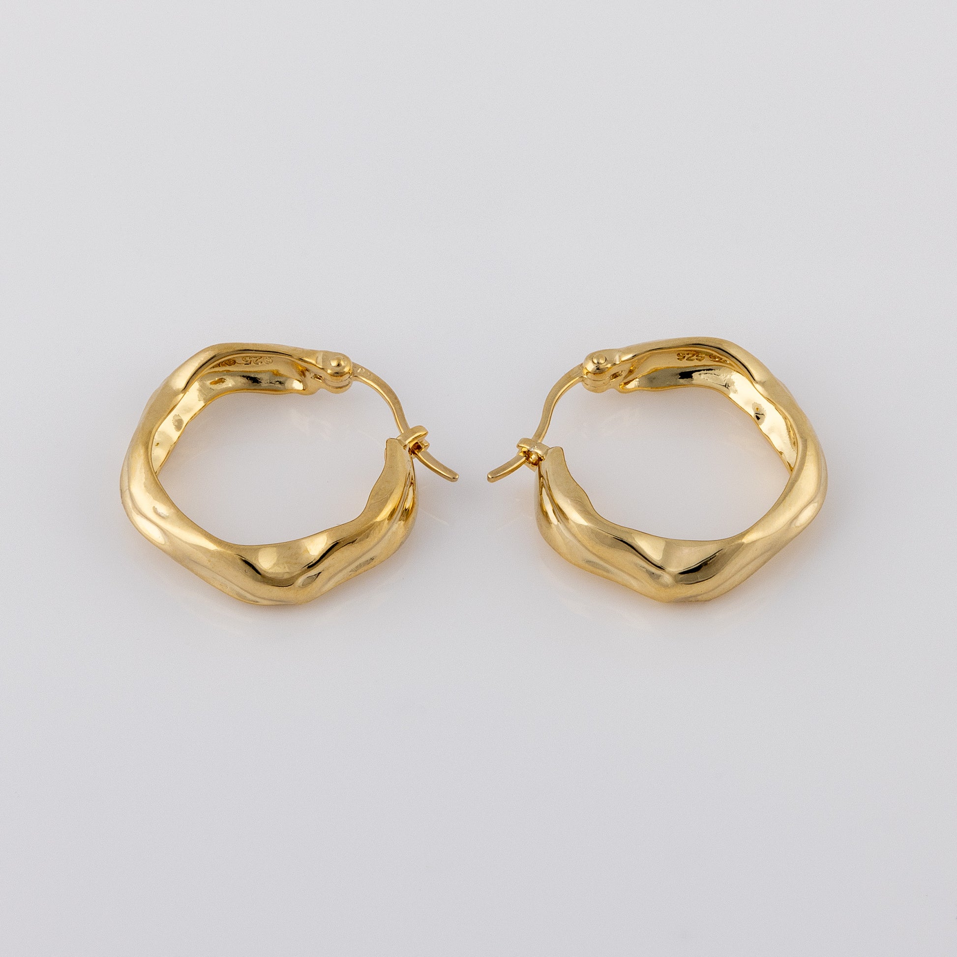 Huggie Hoop Gold Vermeil Earrings