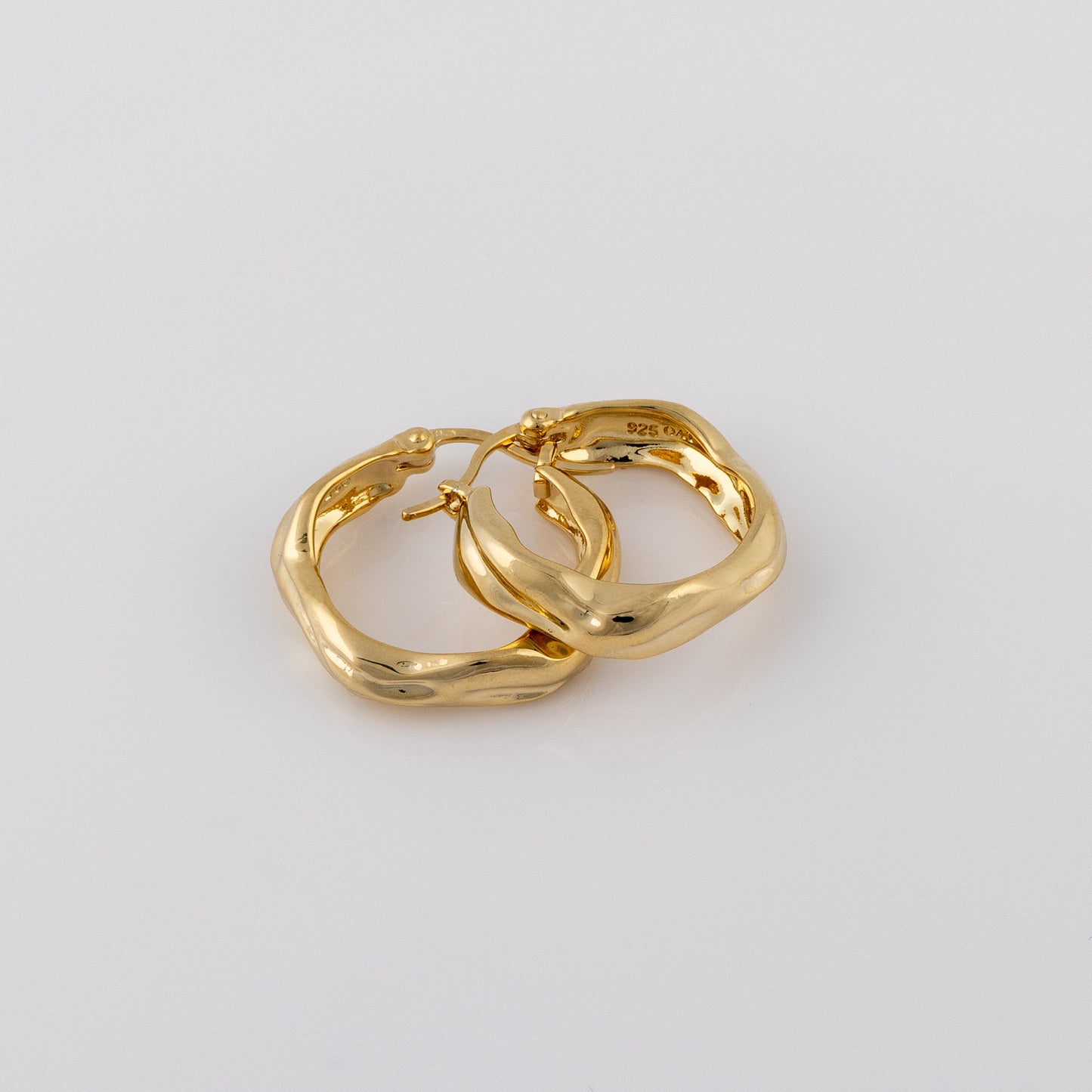 Huggie Hoop Gold Vermeil Earrings