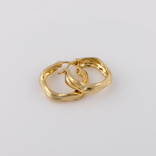 Huggie Hoop Gold Vermeil Earrings
