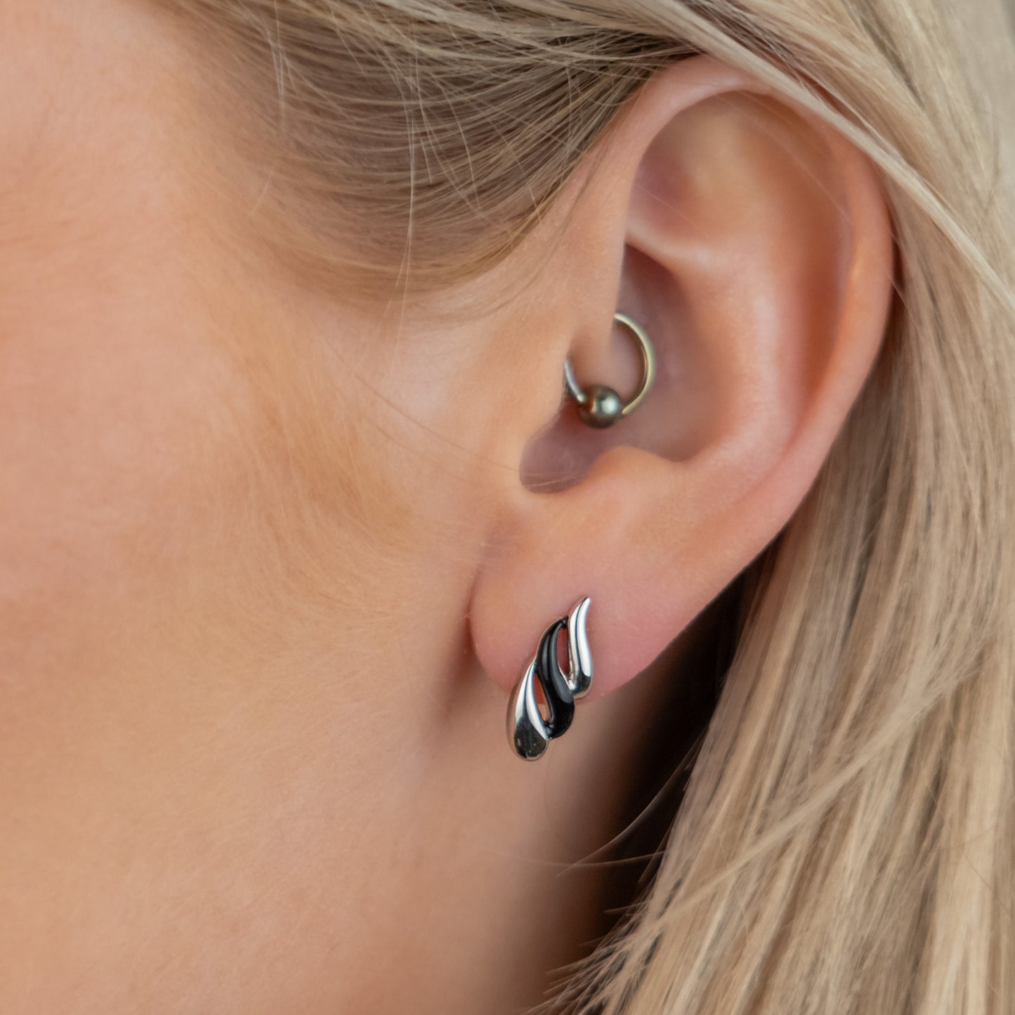 Ferns - Rhodium plated silver