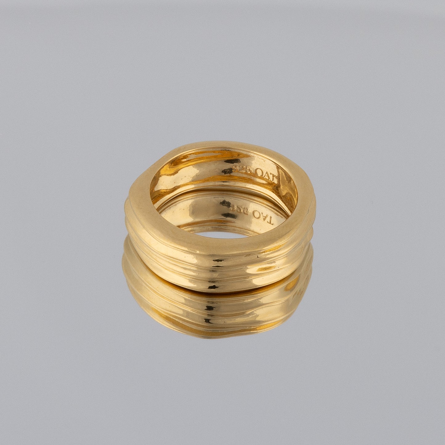 Textured Gold Vermeil Ring