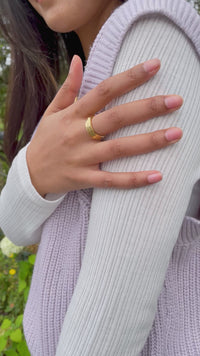 Textured Gold Vermeil Ring