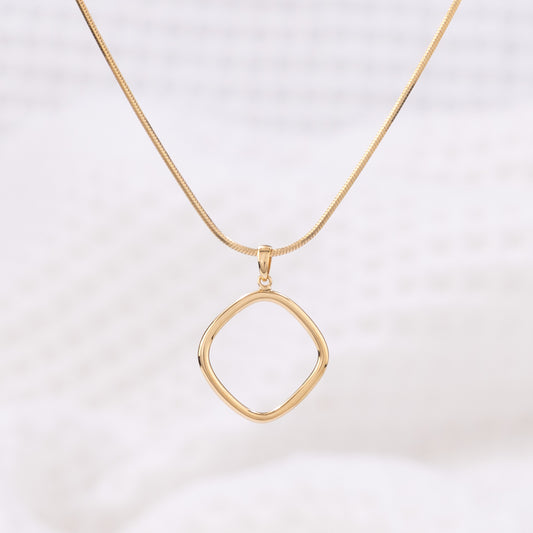 Simple Gold Vermeil Pendant Necklace