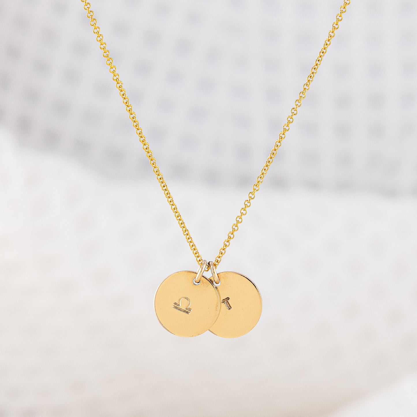 Malin Beag, Initial and Zodiac - 14ct Gold-fill