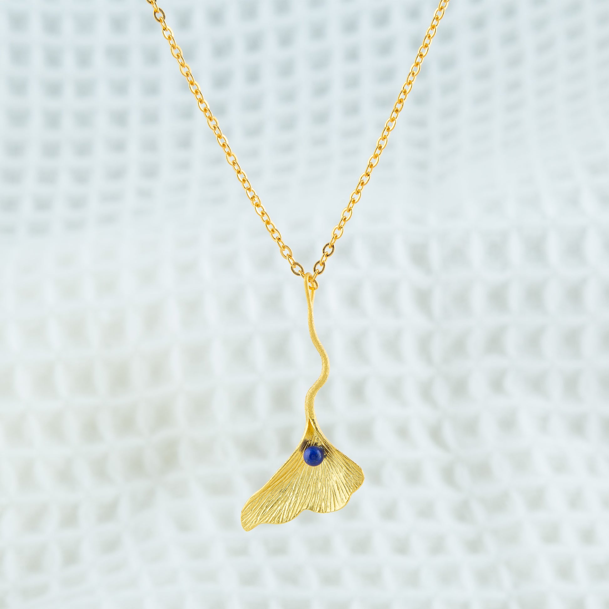 Gold Leaf Pendant Necklace