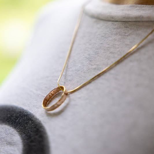 Ring for Hope with Killeenan Chain - Gold Vermeil